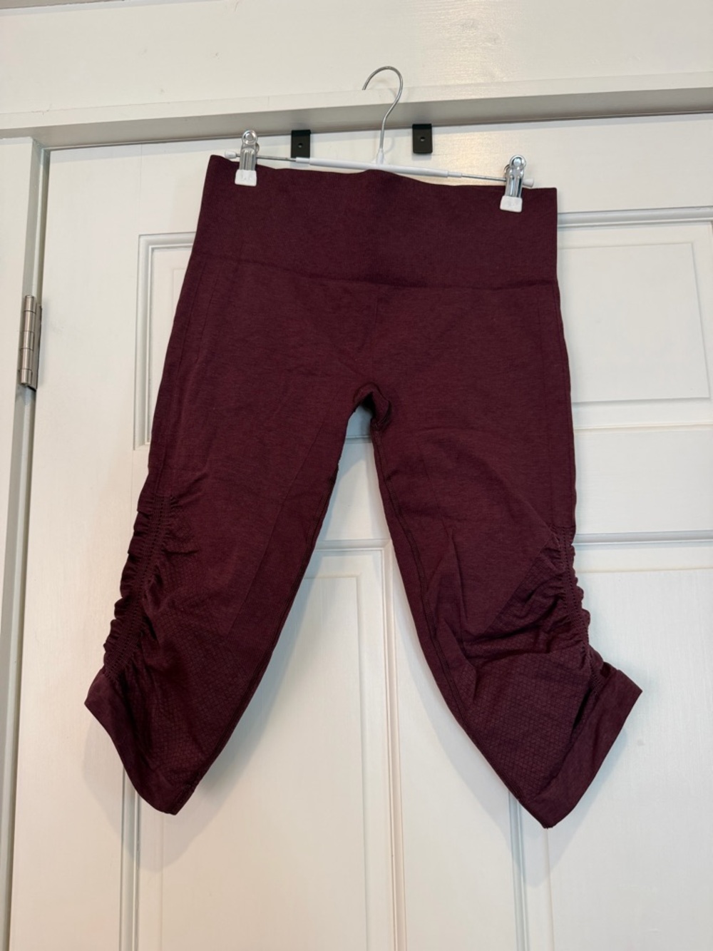 Lululemon Ruched Capri Leggings - Burgundy